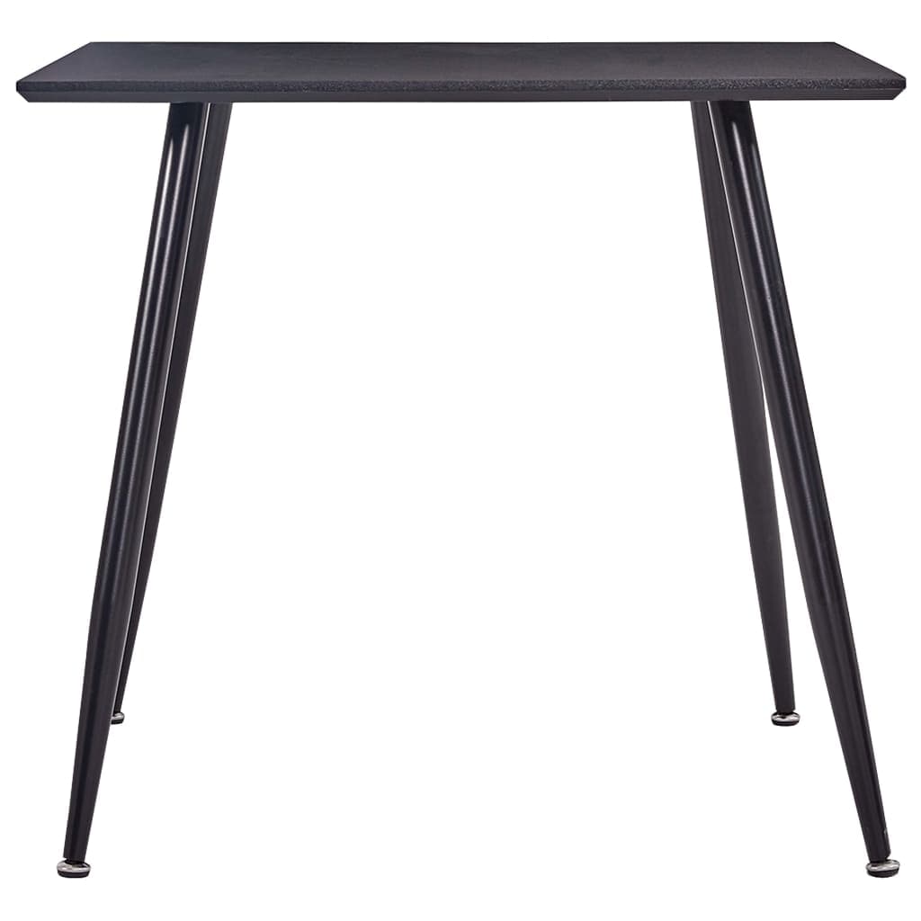 Dining Table Black 80.5x80.5x73 cm MDF