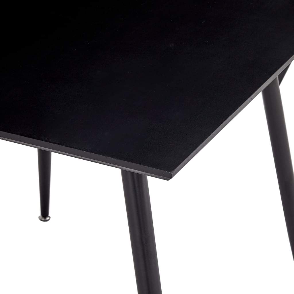 Dining Table Black 80.5x80.5x73 cm MDF