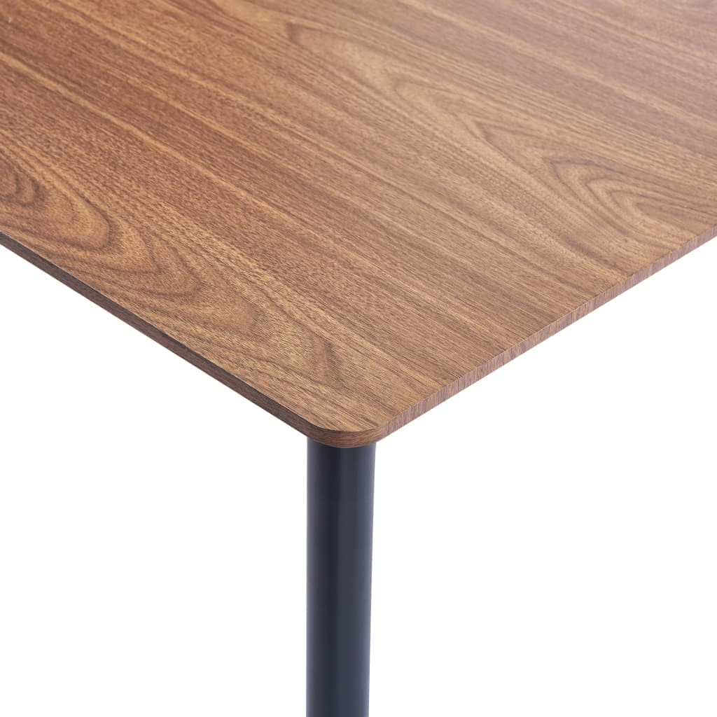 Dining Table Brown 160x80x75 cm MDF