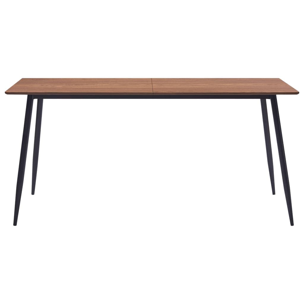 Dining Table Brown 160x80x75 cm MDF