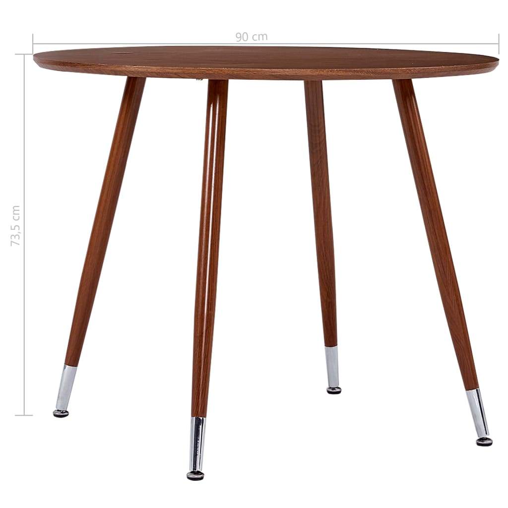 Dining Table Brown 90x73.5 cm MDF