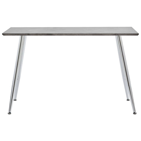 Dining Table Concrete & Silver MDF