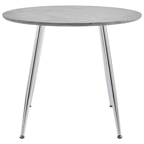 Dining Table Concrete and Silver MDF