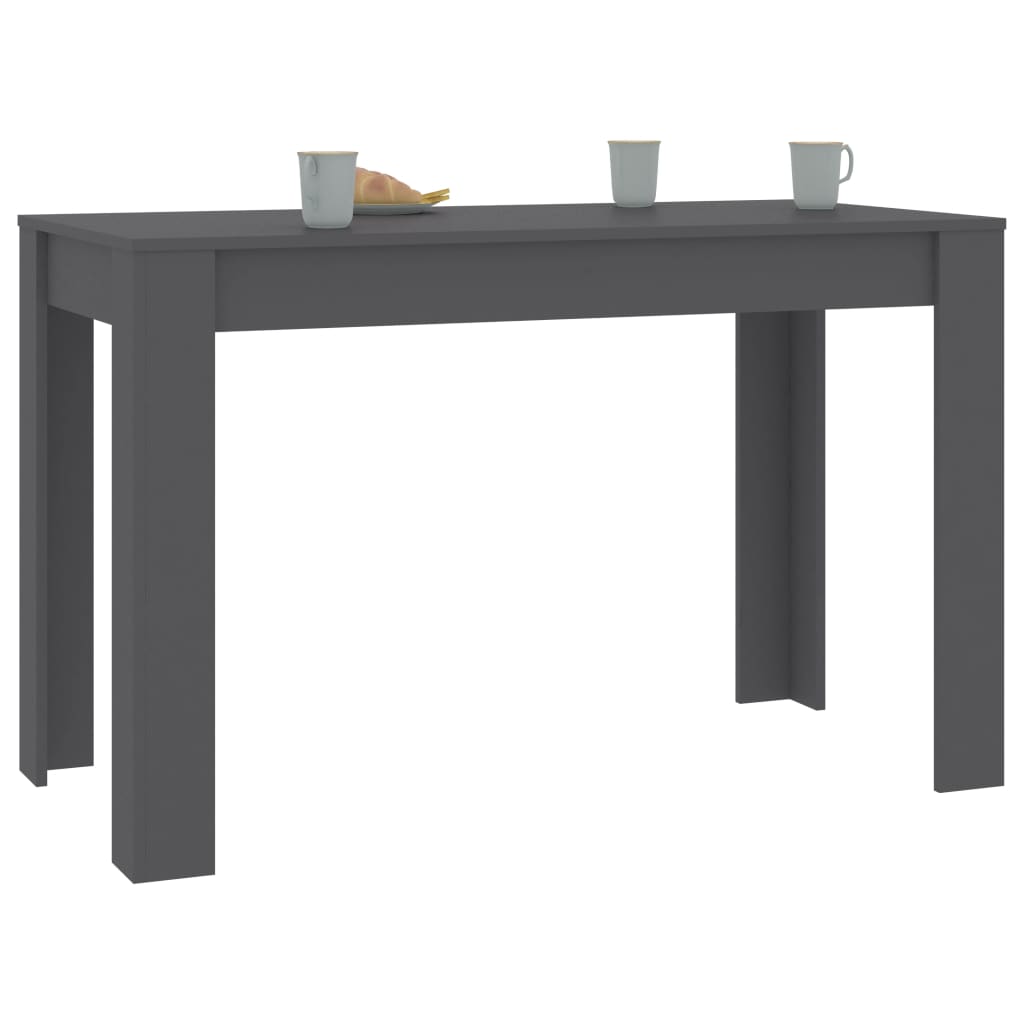 Dining Table Grey 120x60x76 cm Chipboard