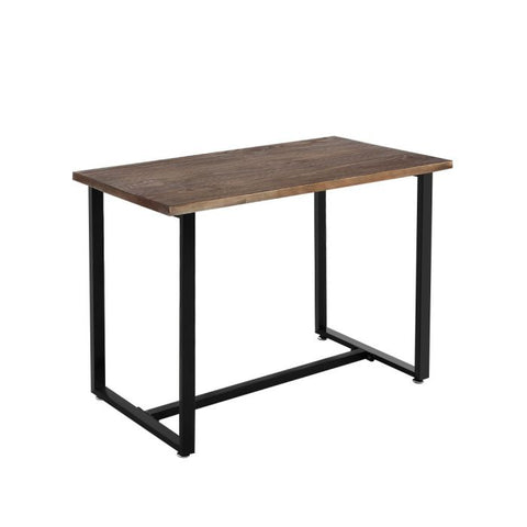 Dining Table Industrial Wooden Metal Kitchen Tables Cafe Restaurant 110cm