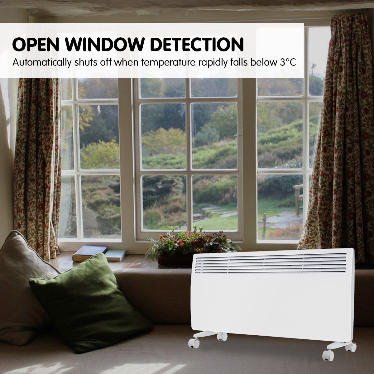 homewares Dm-24wt 2400w electric panel heater