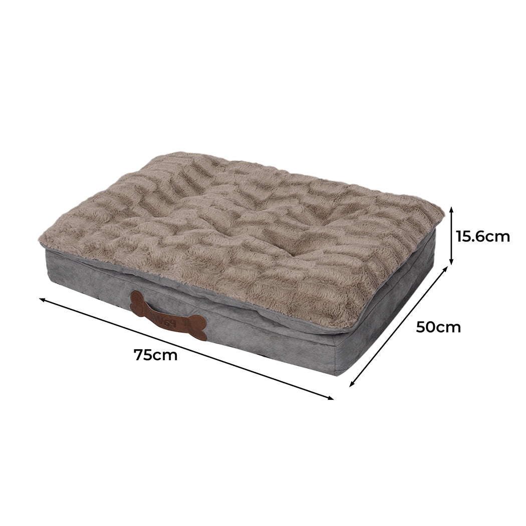 Dog Calming Bed Pet Cat Removable Cover Washable Orthopedic Memory Foam S