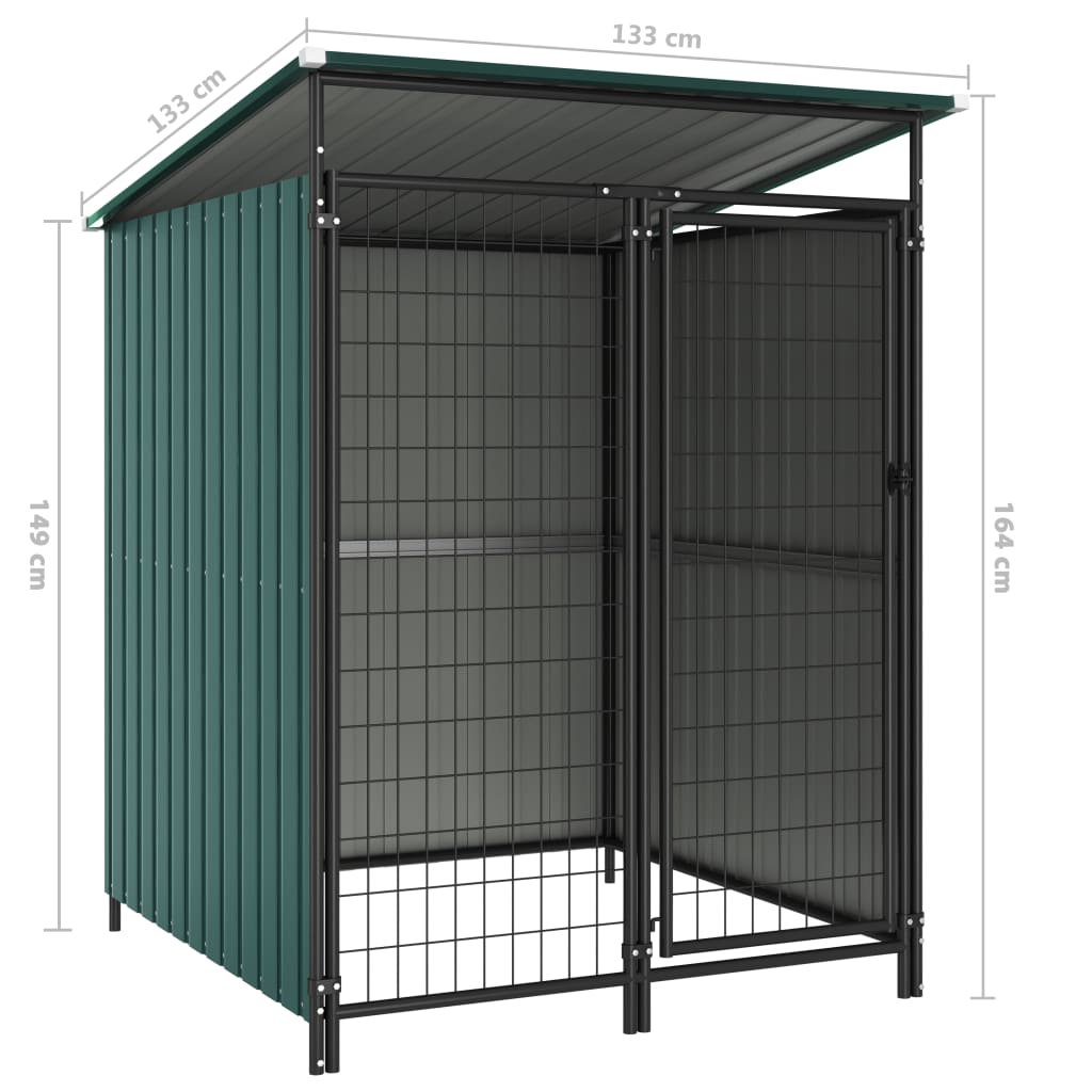 Dog Kennel 133x133x163 cm