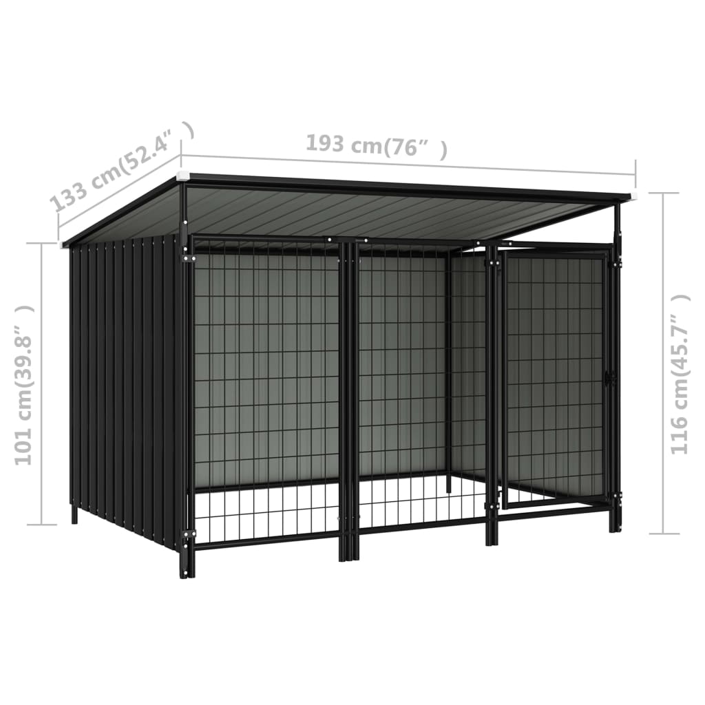 Dog Kennel 193x133x113 cm