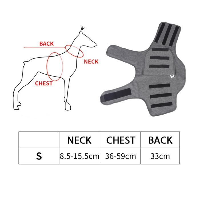 Dog Thunder Anxiety Jacket Vest Calming Pet Emotional Appeasing Cloth S