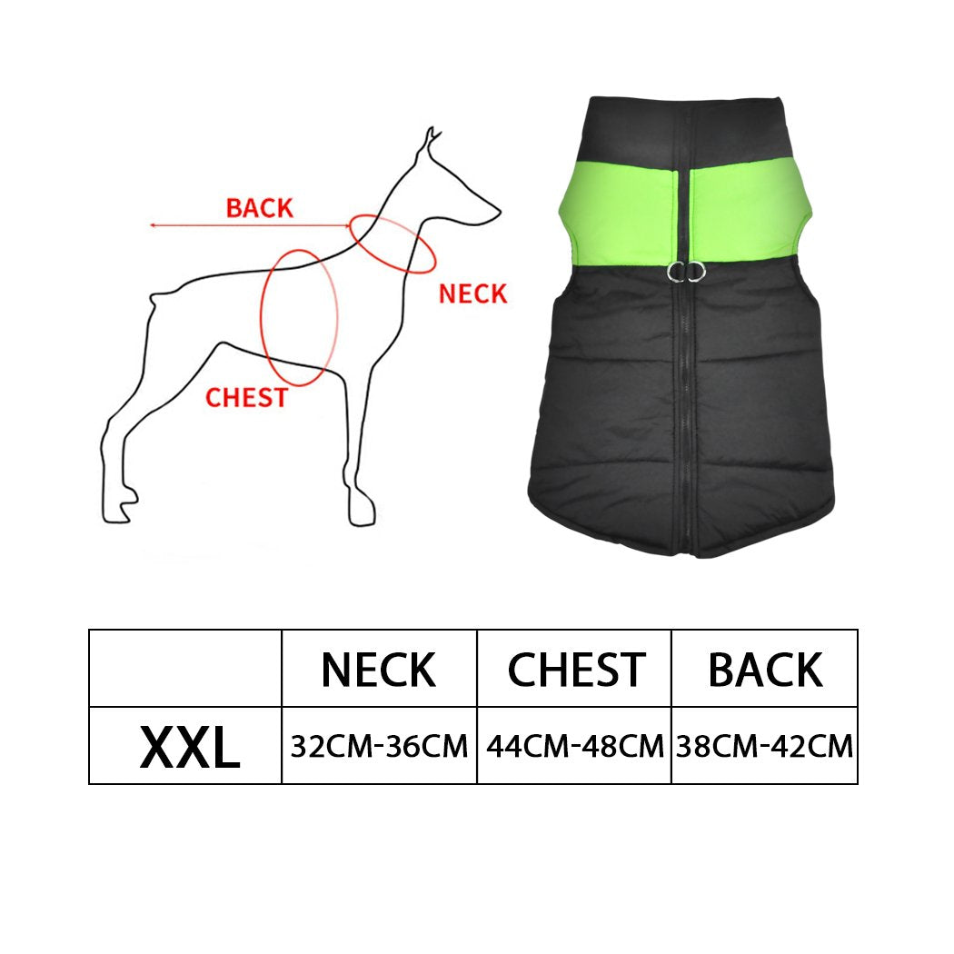 pet products Dog Winter Jacket 2Xl Green
