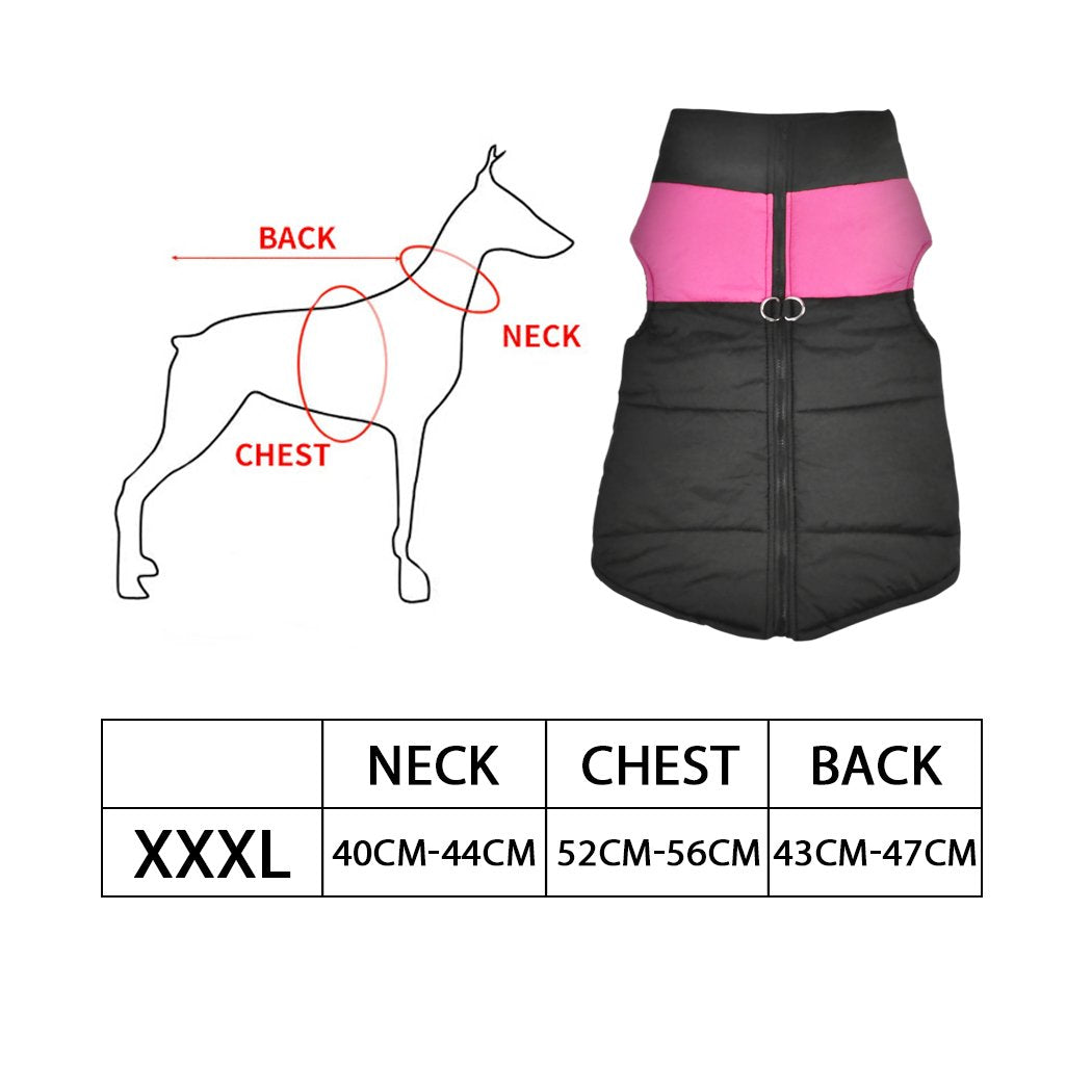 pet products Dog Winter Jacket 3Xl Pink