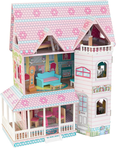 Dollhouse With Furniture For Kids 71 X 60 X 33 Cm (Model 4