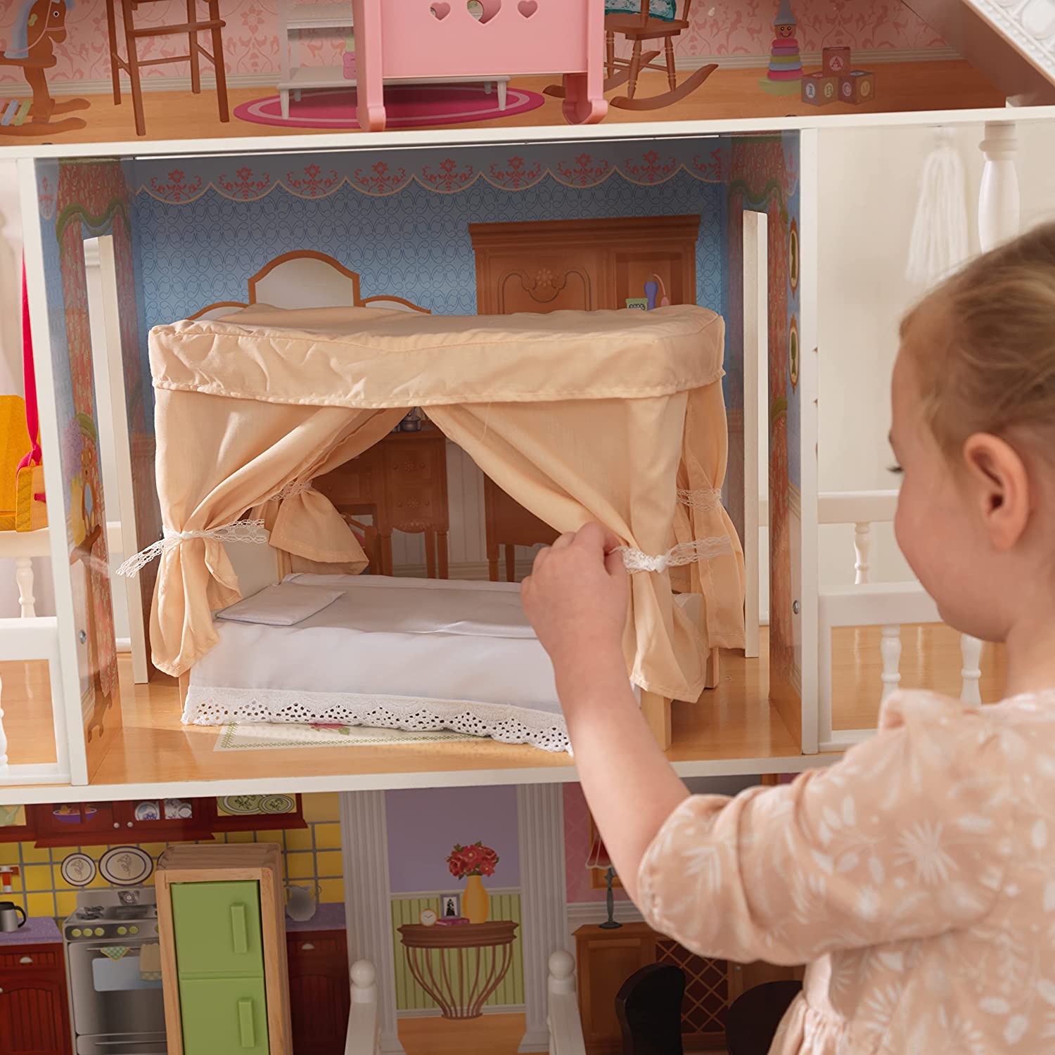 Dollhouse With Furniture For Kids (Model 1