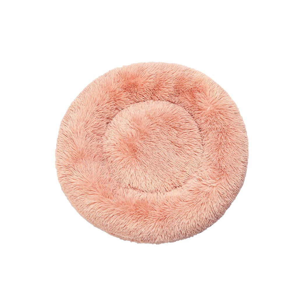 Pet Products Donut-shaped Pet Bed Deep Sleeping Pink M