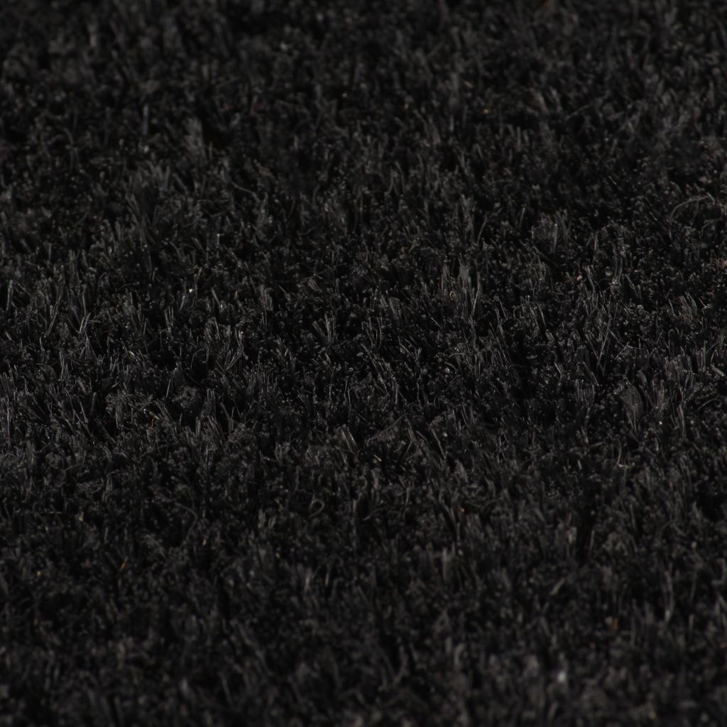 Doormat Coir 17 mm 100x100 cm Black