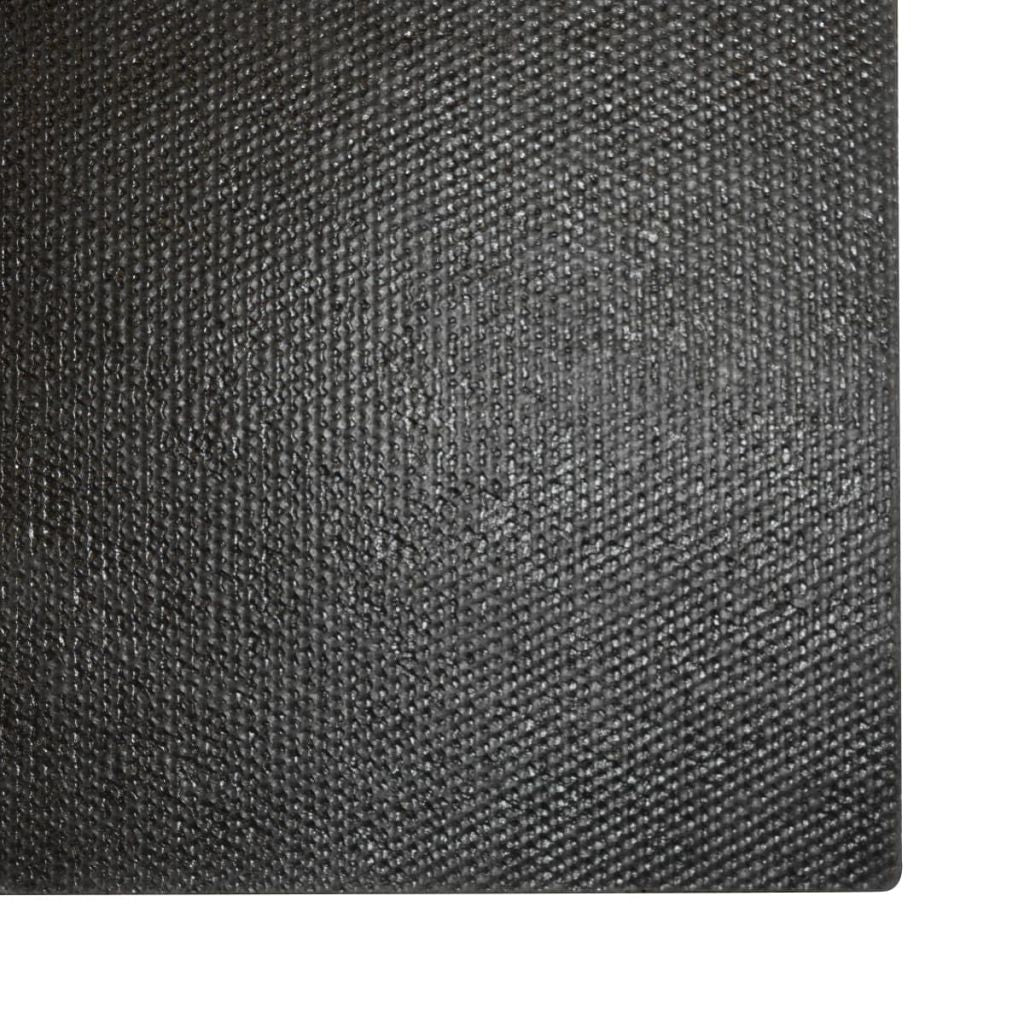 Doormat Coir 17 mm 100x100 cm Black