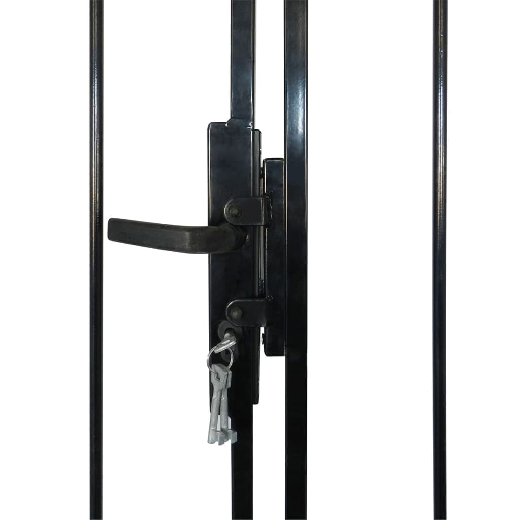 vidaxl40- Double Door Fence Gate with Spear Top 300 x 225 cm