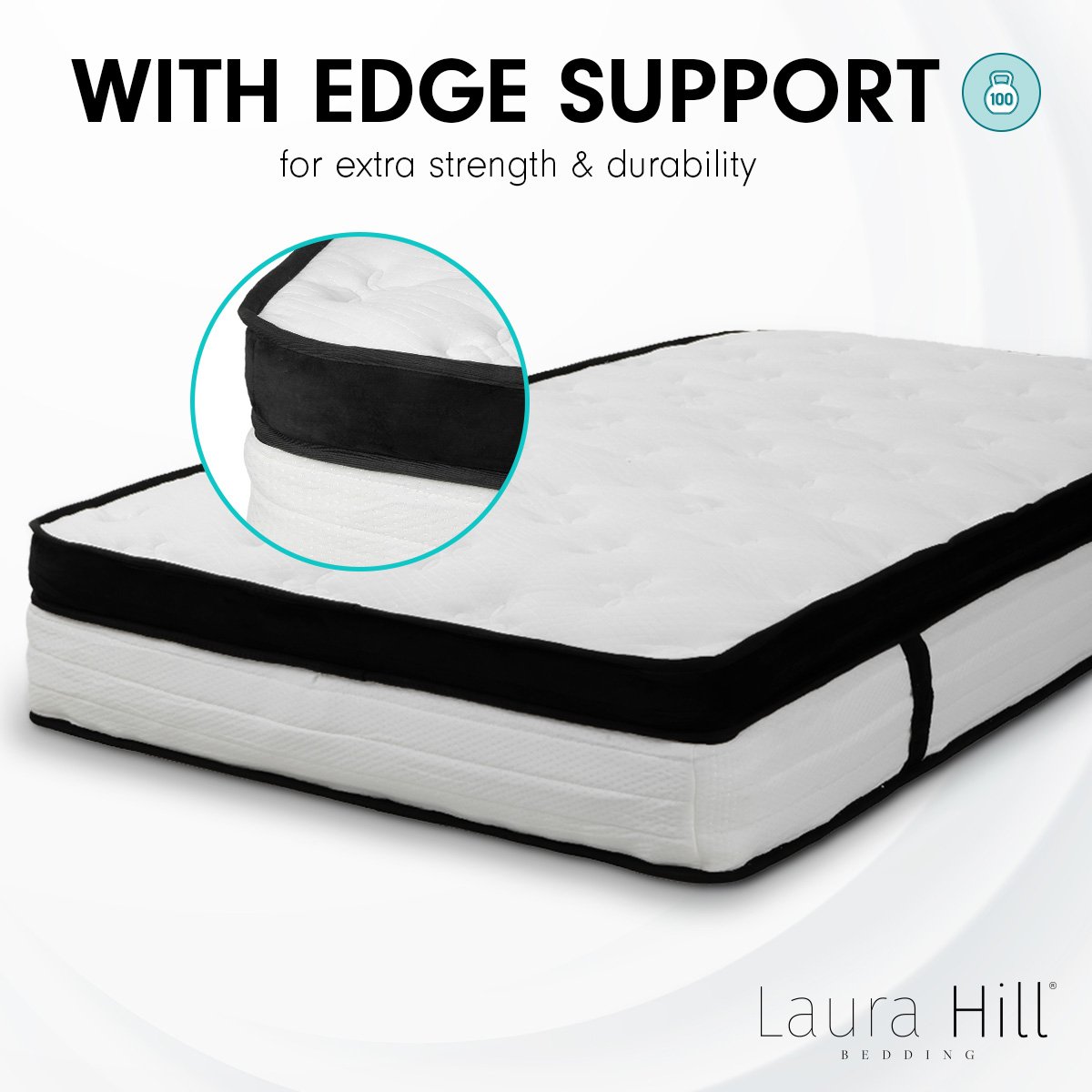 bedding Double Mattress with Euro Top Layer - 32cm
