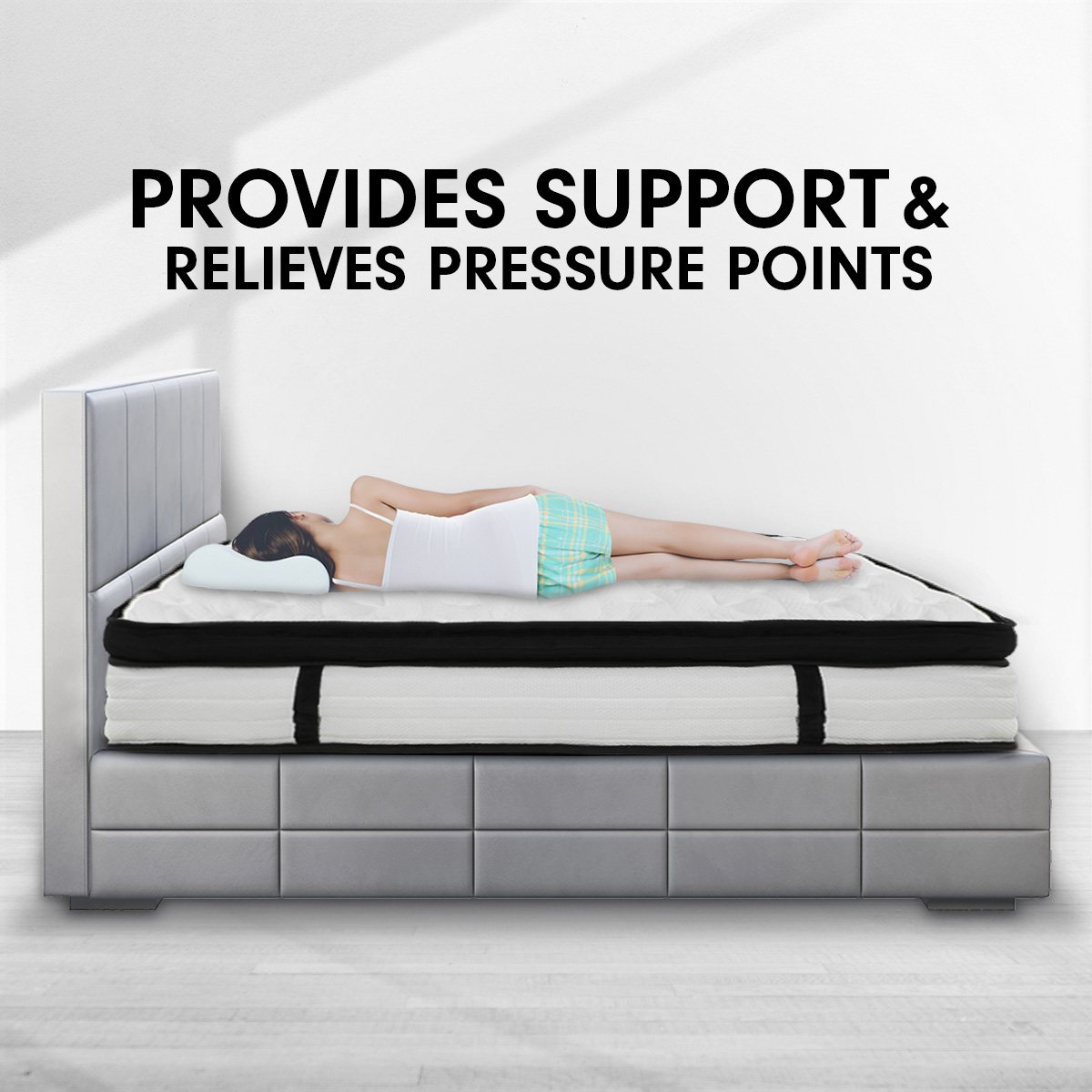 bedding Double Mattress with Euro Top Layer - 32cm
