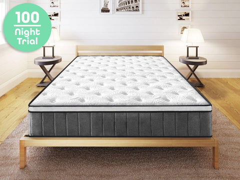 bedding Double Size Cooling Gel Tri-Foam Spring Euro Mattress