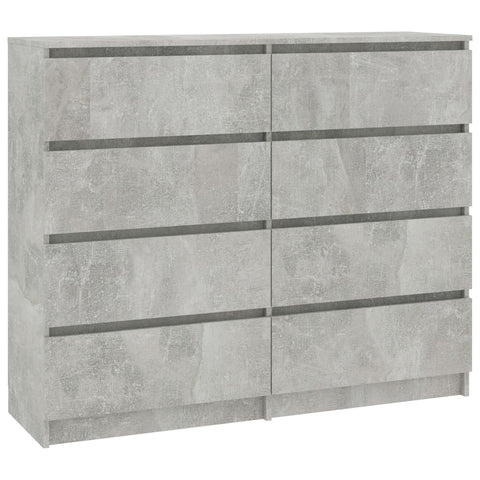 Drawer Sideboard Concrete Grey  Chipboard