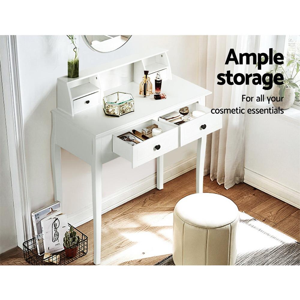 early sale simpledeal Dressing Table Console Table Jewellery Cabinet 4 Drawers Wooden Furniture