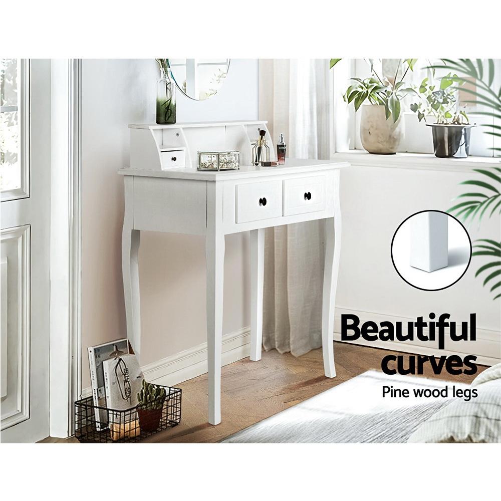 early sale simpledeal Dressing Table Console Table Jewellery Cabinet 4 Drawers Wooden Furniture