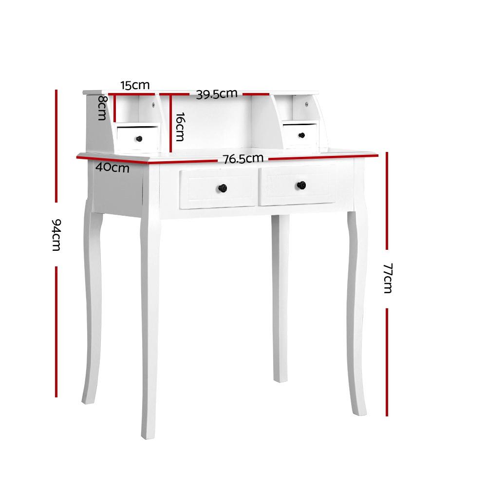 early sale simpledeal Dressing Table Console Table Jewellery Cabinet 4 Drawers Wooden Furniture