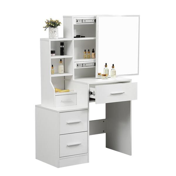 bedroom Dressing Table set Stool Mirrors Jewellery Cabinet Organizer