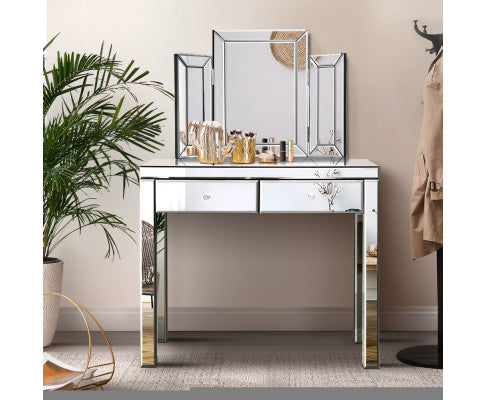 Dressing Table Set With Mirror Mirrored Furniture Dresser