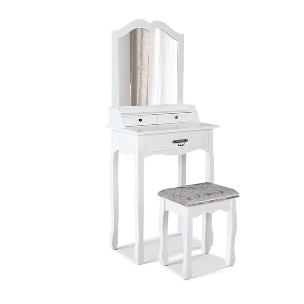 early sale simpledeal Dressing Table Stool Mirror Drawer Makeup Jewellery Cabinet White Desk