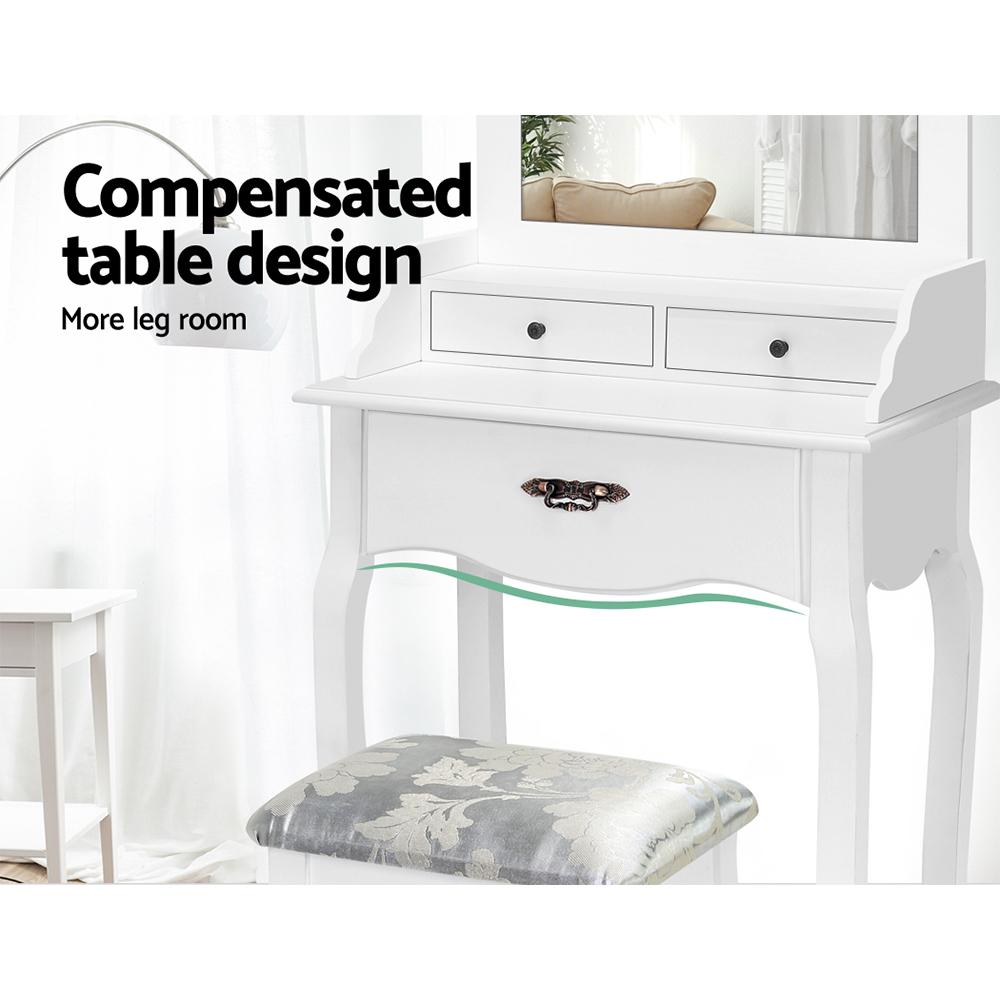 early sale simpledeal Dressing Table Stool Mirror Drawer Makeup Jewellery Cabinet White Desk