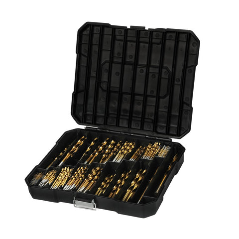 Tools & Accessories Drill Bits Set HSS Metric 1mm-10mm Titanium Coated Metal Wood Plastic 230PCS