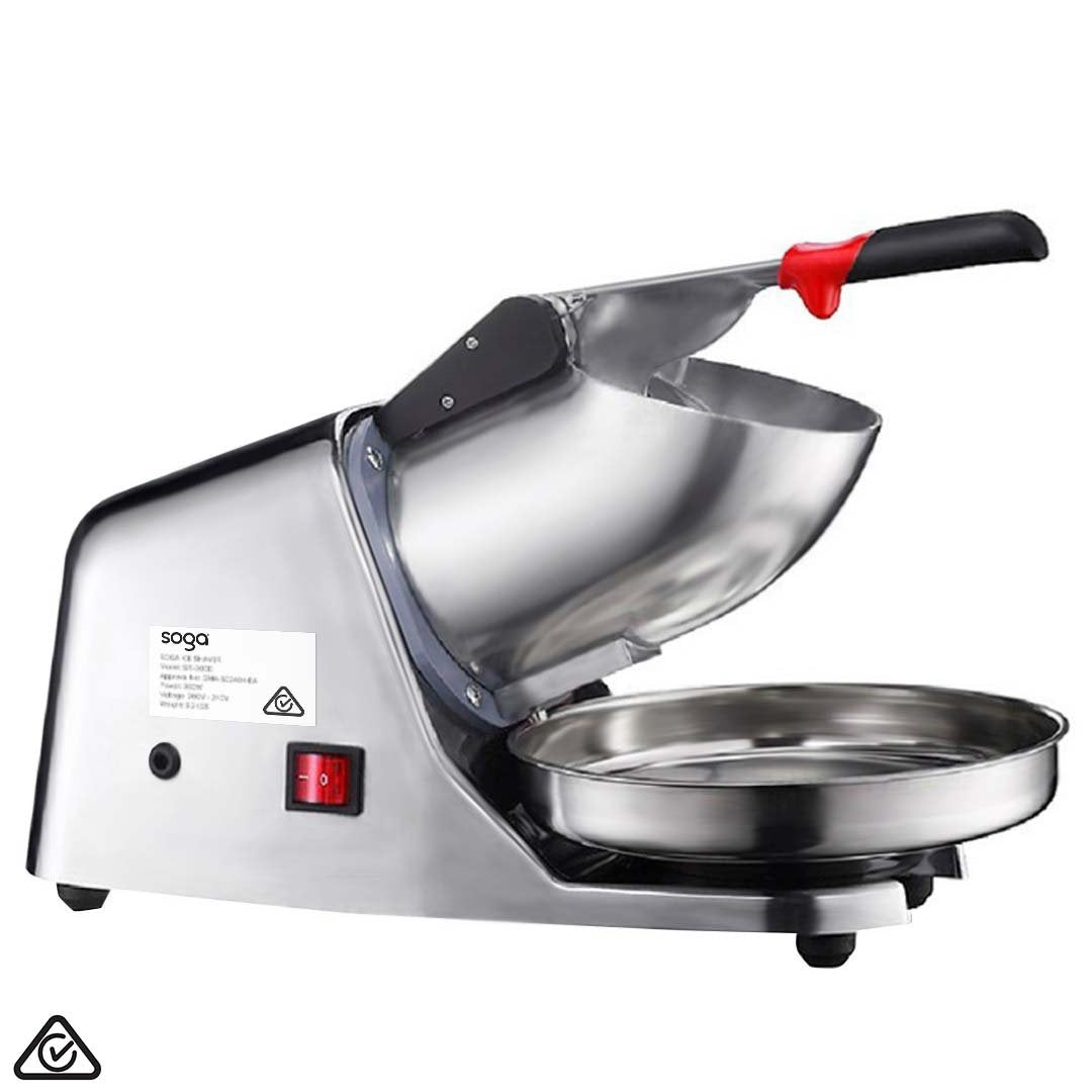 Ice Maker Dual Blade Ice Shaver Electric Stainless Steel Ice Crusher Slicer Machine Commercial