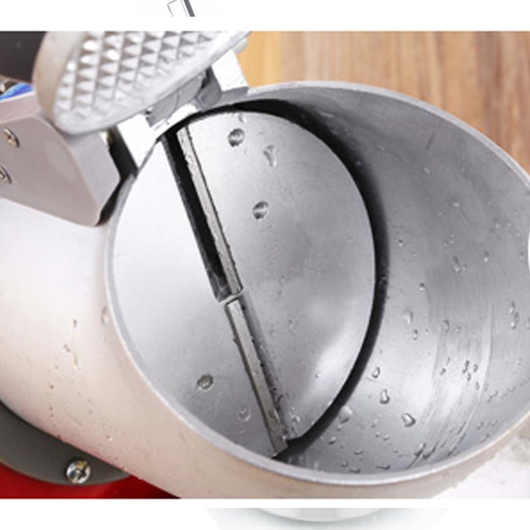 Ice Maker Dual Blade Ice Shaver Electric Stainless Steel Ice Crusher Slicer Machine Commercial