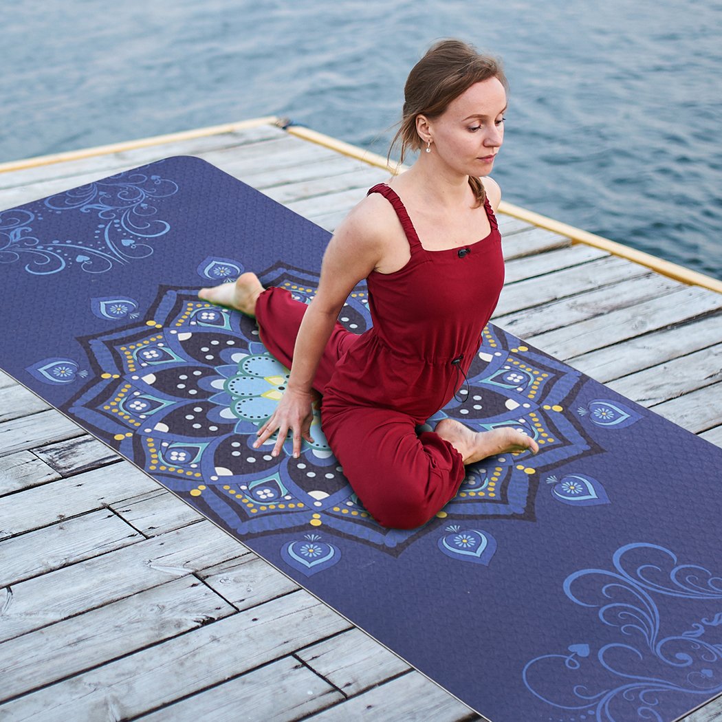 health fitness&sport Dual Layer Eco Friendly Exercise Fitness Yoga Mat Type 1