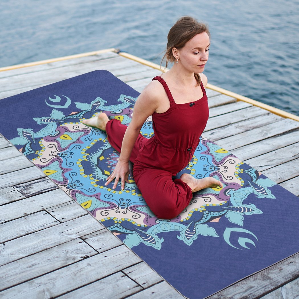 health fitness&sport Dual Layer Eco Friendly Exercise Fitness Yoga Mat Type 2