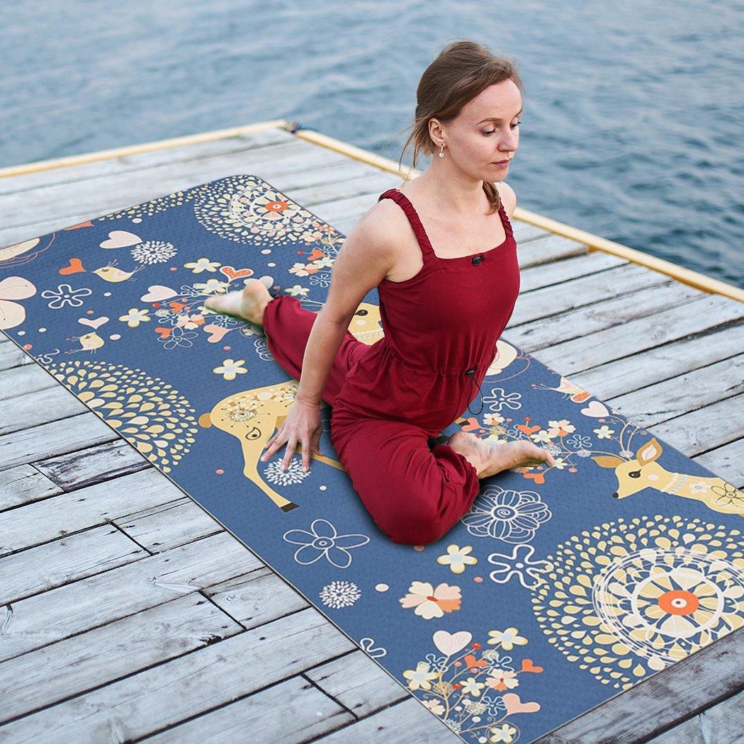 health fitness&sport Dual Layer Eco Friendly Exercise Fitness Yoga Mat Type 3