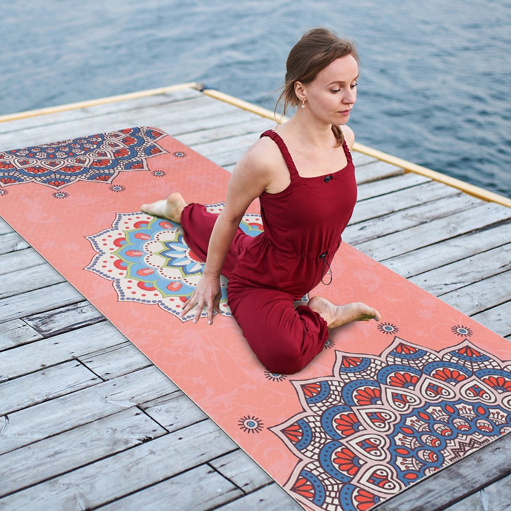 health fitness&sport Dual Layer Eco Friendly Exercise Fitness Yoga Mat Type 4