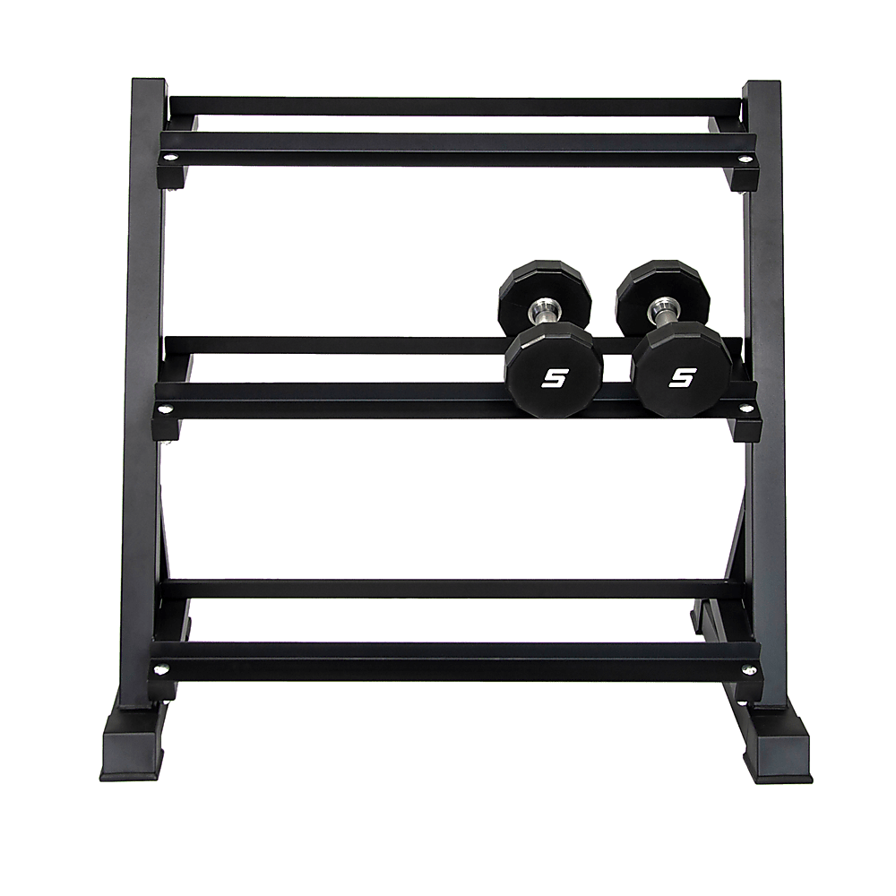 Dumbbell Rack Storage Stand Hex Weight Heavy Duty 3 Tier Wide Home Gym Fitness