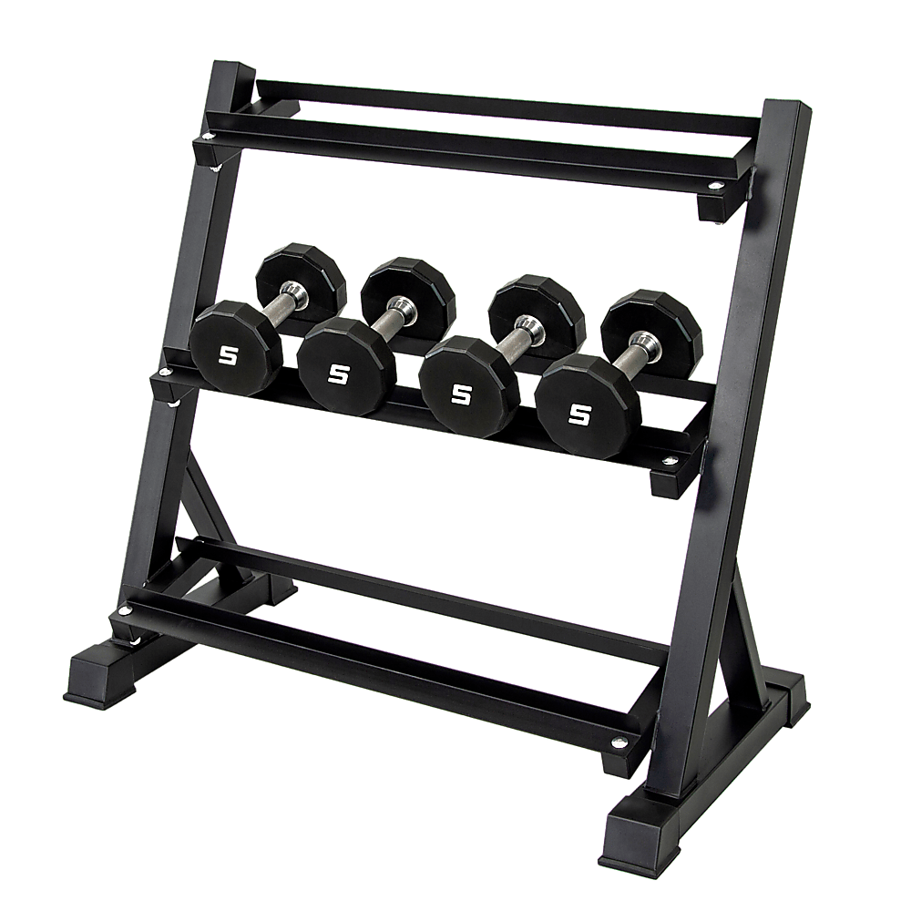 Dumbbell Rack Storage Stand Hex Weight Heavy Duty 3 Tier Wide Home Gym Fitness