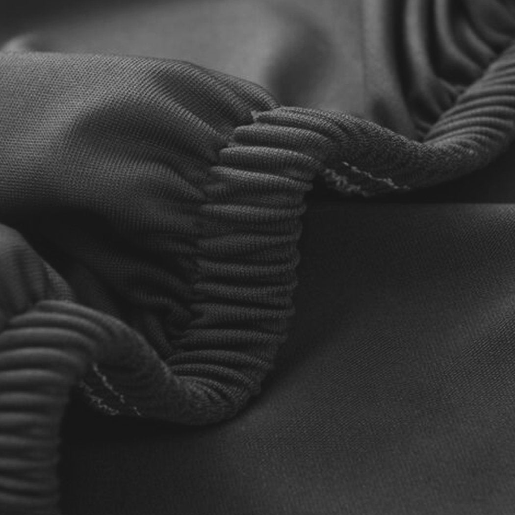 living room Easy Fit Stretch Couch Sofa Slipcovers Protectors Covers 1 Seater Black