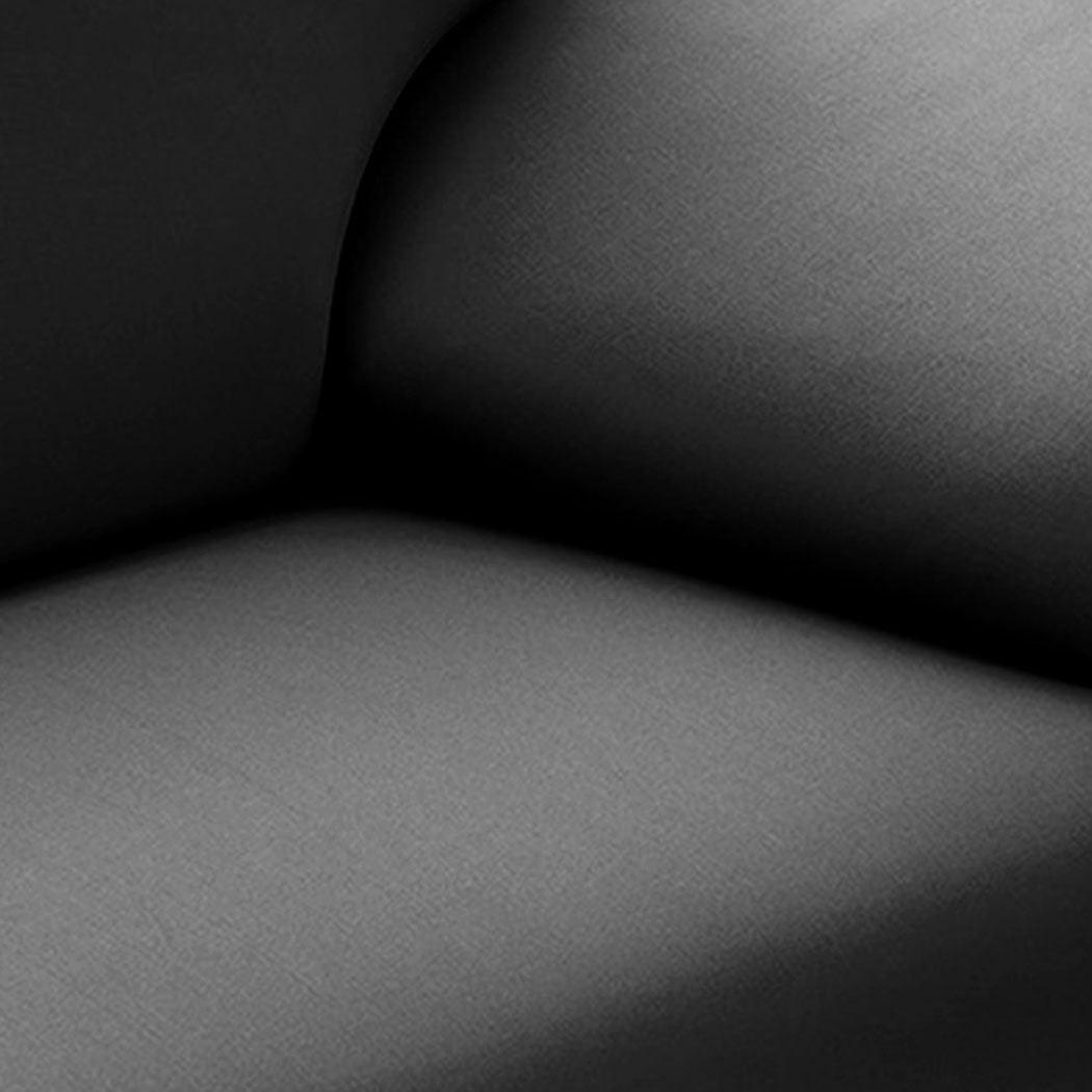 living room Easy Fit Stretch Couch Sofa Slipcovers Protectors Covers 2 Seater Black