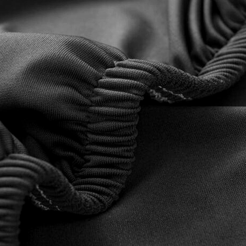 living room Easy Fit Stretch Couch Sofa Slipcovers Protectors Covers 2 Seater Black