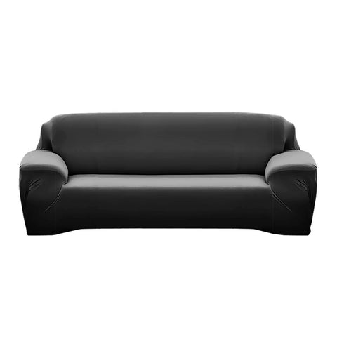 living room Easy Fit Stretch Couch Sofa Slipcovers Protectors Covers 3 Seater Black