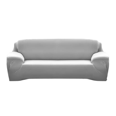 living room Easy Fit Stretch Couch Sofa Slipcovers Protectors Covers 3 Seater Grey