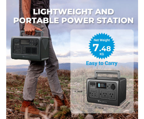 Eb55 Portable Power Station 700W/537Wh Lifepo4 Battery Backup Au Plug For Home Emergency Outdoor Camping