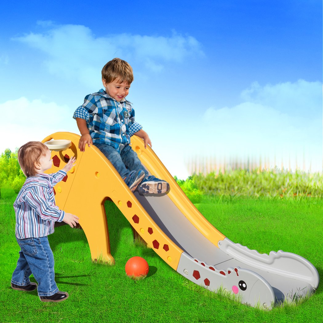Kids Products Eco friendly Go-kart slide160cm-Yellow and  grey
