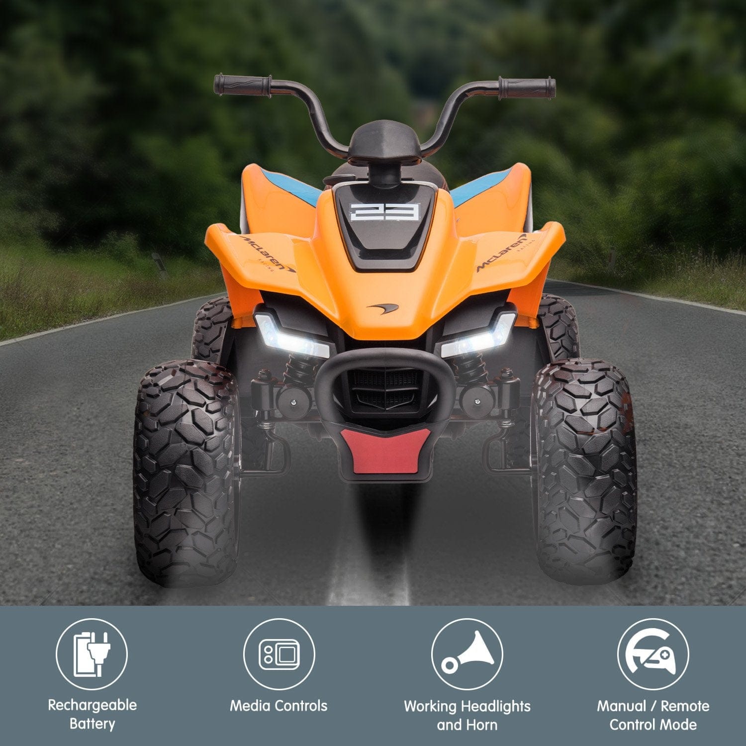 Electric Ride On Car - Orange